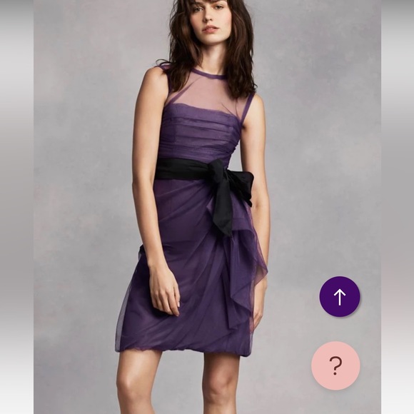 NWT Vera Wang White Label Dress in Amethyst - Size 6 - Picture 1 of 8